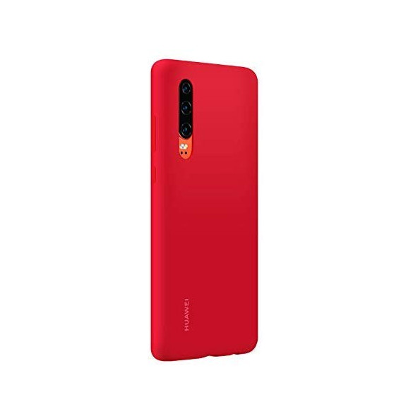 Huawei 51992848 Skyddsväska PU Skal till Huawei P30 - Röd