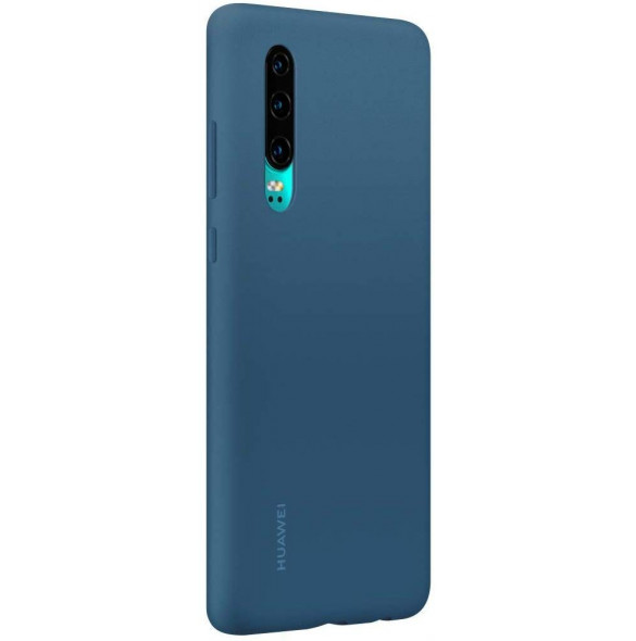 Huawei 51992850 Skyddsväska PU Skal till Huawei P30 - Denim Blå