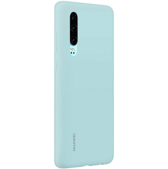 Huawei 51992958 Skyddsväska PU Skal till Huawei P30 - Ljusblå