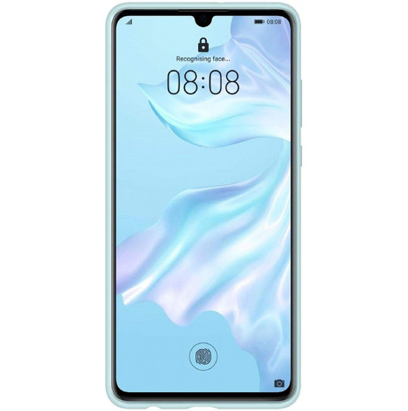 Huawei 51992958 Skyddsväska PU Skal till Huawei P30 - Ljusblå