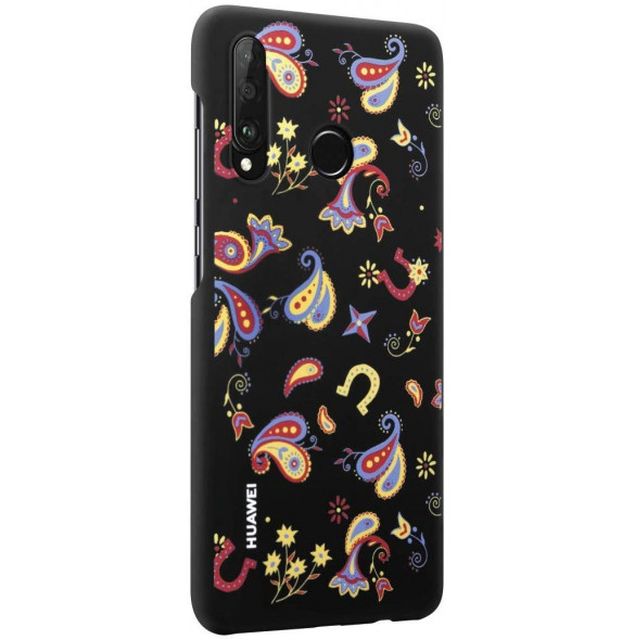 Huawei 51993073 Skyddsväska TPU Skal till Huawei P30 Lite - Flower Black