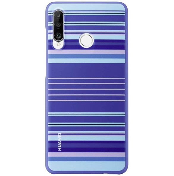 Huawei 51993075 Skyddsväska TPU Skal till Huawei P30 Lite - Blå Lines