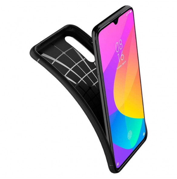 Xiaomi Mi9 Lite och väldigt snyggt skydd från Spigen.