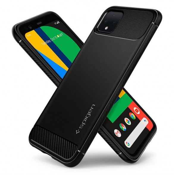 Matt svart och väldigt snygg täckning Google Pixel 4.