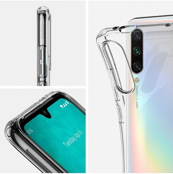 Xiaomi Mi A3 och väldigt snyggt skydd från Spigen.