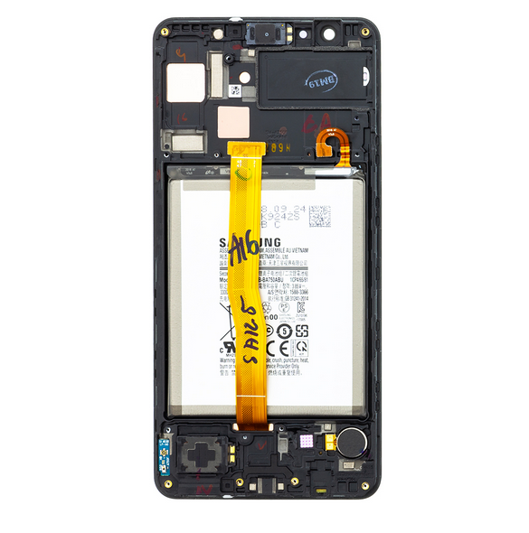 LCD-skärm + Touch Samsung Galaxy A7 A750 2018 - Svart (ny byteenhet)