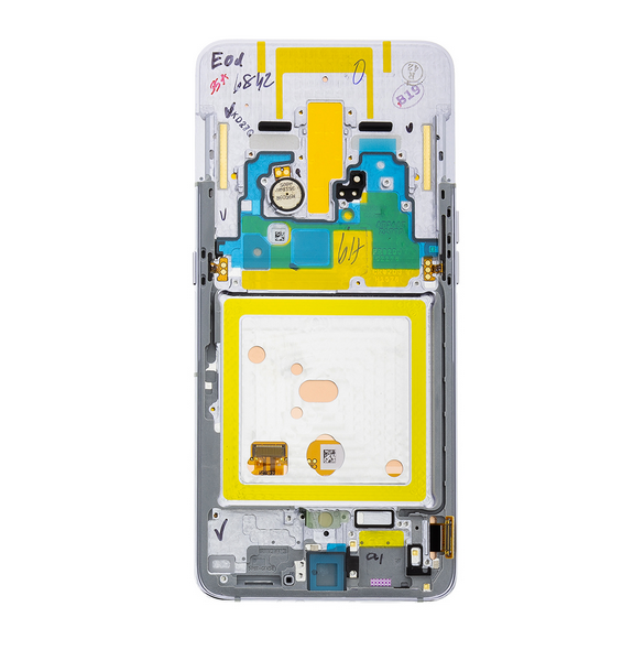 LCD-display + Touch Unit Samsung Galaxy A80 A805F - Silver (Service Pack)