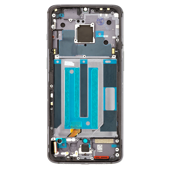 LCD-skärm + pekdon + främre lucka för OnePlus 7