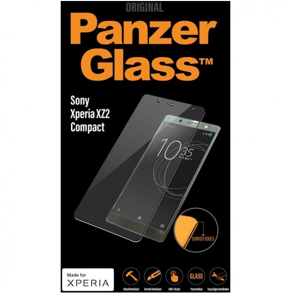PanzerGlass Skärmskydd till Sony Xperia XZ2 Compact - Klar