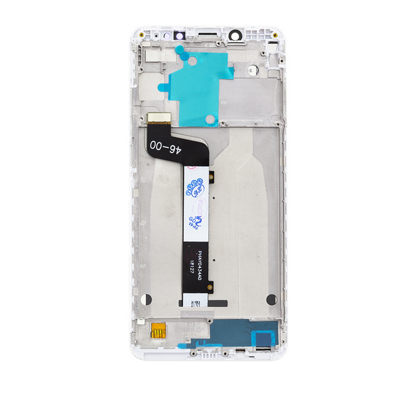 LCD-skärm + beröringsenhet + framsida för Xiaomi Redmi Note 5 - Vit