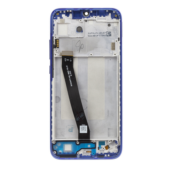 LCD-skärm + beröringsenhet + framsida för Xiaomi Redmi 7 - Blå