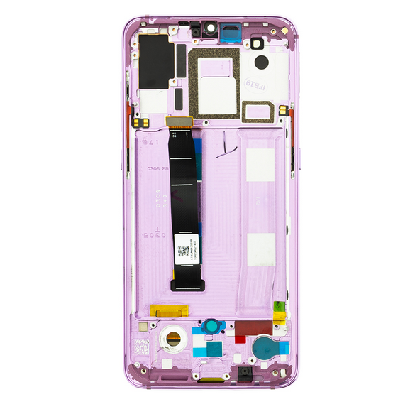 LCD-display + Touch Unit + Framsida för Xiaomi Mi 9 - Lila
