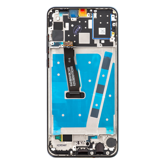 LCD-skärm + Touch Unit + Front Cover Huawei P30 Lite - Svart