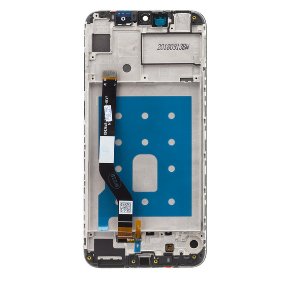 LCD-display + Touch Unit + Framsida Huawei Y7 2019 - Röd
