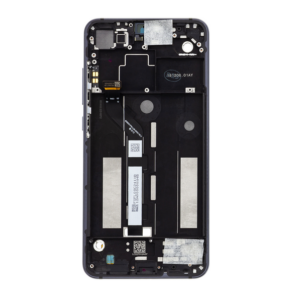 LCD-skärm Touch Unit Front Cover för Xiaomi Mi8 Lite - Grå (Service Pack)