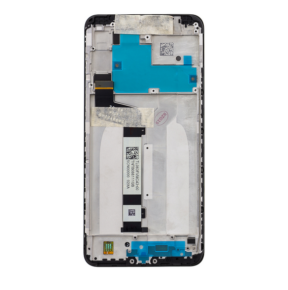 LCD-display + Touch Unit + Framsida för Xiaomi Redmi Note 6 Pro - Svart (Service Pack)
