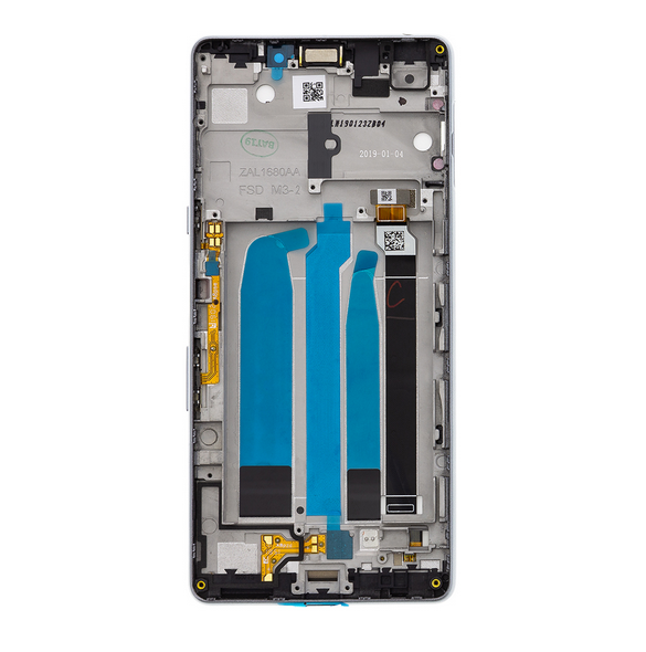 LCD-display + Touch Unit + Framsida Sony Xperia L3  I4312 - Svart silver (Service Pack)