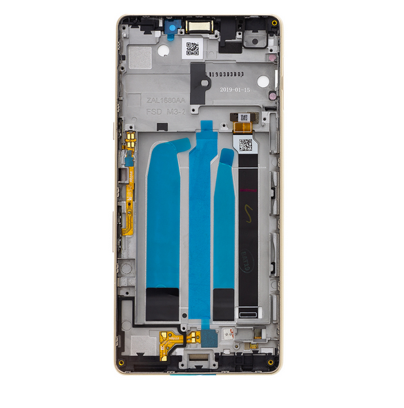LCD-skärm + beröringsenhet + framsida Sony Xperia L3 I4312 - Svartguld (Service Pack)