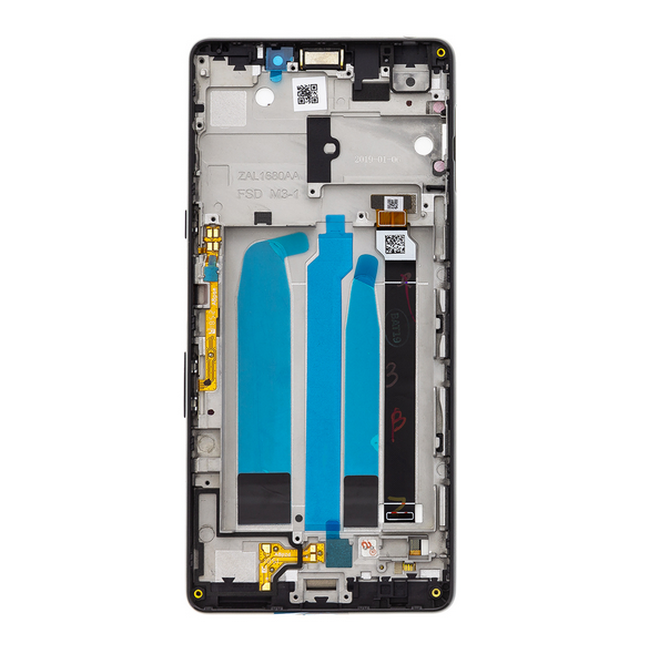 LCD-skärm Touch Unit Front Cover Sony I4312 Xperia L3 - Svart (Service Pack)