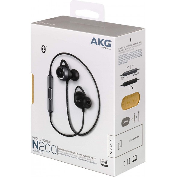 Official Samsung N200 AKG Stereo Bluetooth HF Hörlurar GP-N200HAHHFAA - Svart