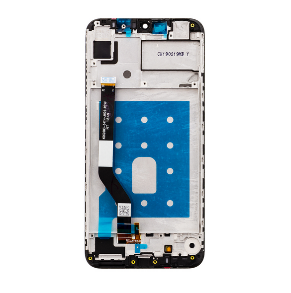 LCD-skärm + beröringsenhet + framsida Huawei Y7 2019 - Svart