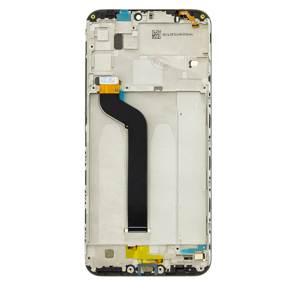 LCD-display + Touch Unit + Framsida för Xiaomi Mi A2 Lite - Svart