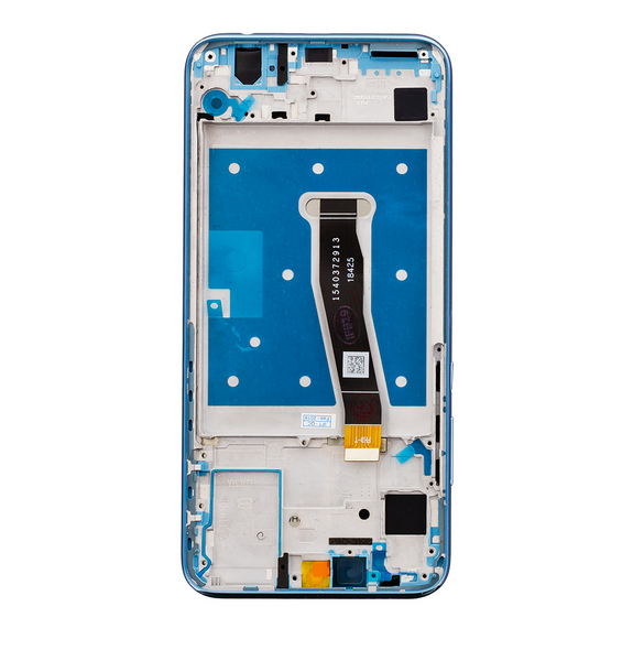 LCD-display + beröringsenhet + framsida Huawei P Smart 2019 - Blå