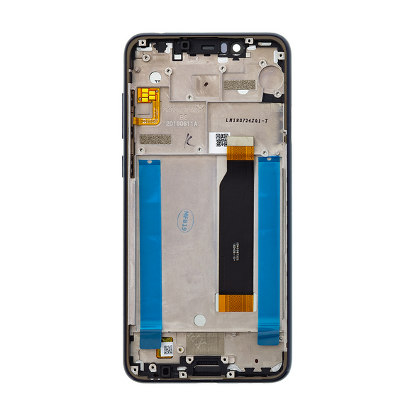 Touch Unit + LCD-display + Framsida Nokia 5,1 Plus - Blå (Service Pack)