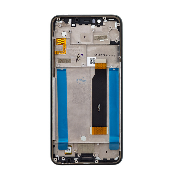 Touch Unit + LCD-display + Front Cover Nokia 5.1 Plus - Svart (Service Pack)