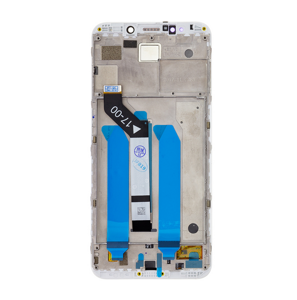 LCD-display + Touch Unit + Framsida för Xiaomi Redmi 5 Plus - Vit