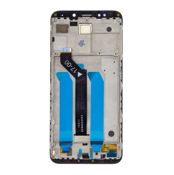 LCD-display + Touch Unit + Framsida för Xiaomi Redmi 5 Plus - Svart