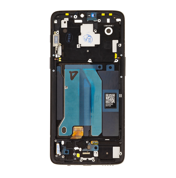 LCD-display + Touch Unit + Framsida för OnePlus 6