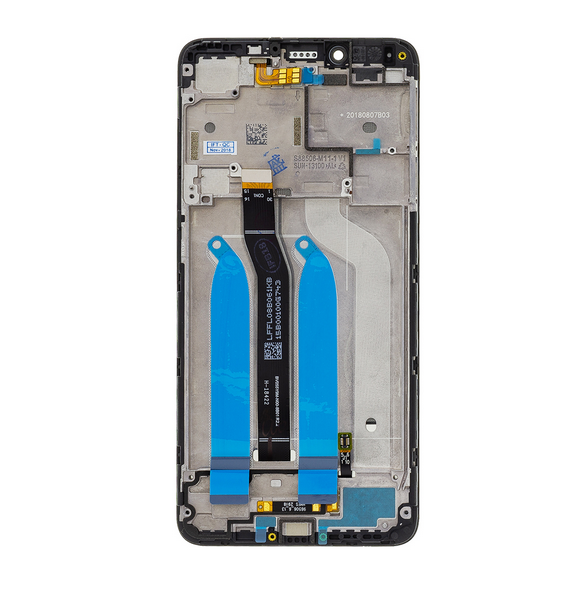 LCD-display + Touch Unit + Framsida för Xiaomi Redmi 6 / 6A - Svart