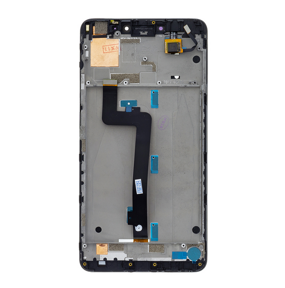 LCD-display Touch Unit Front Cover för Xiaomi Mi Max 2 - Svart
