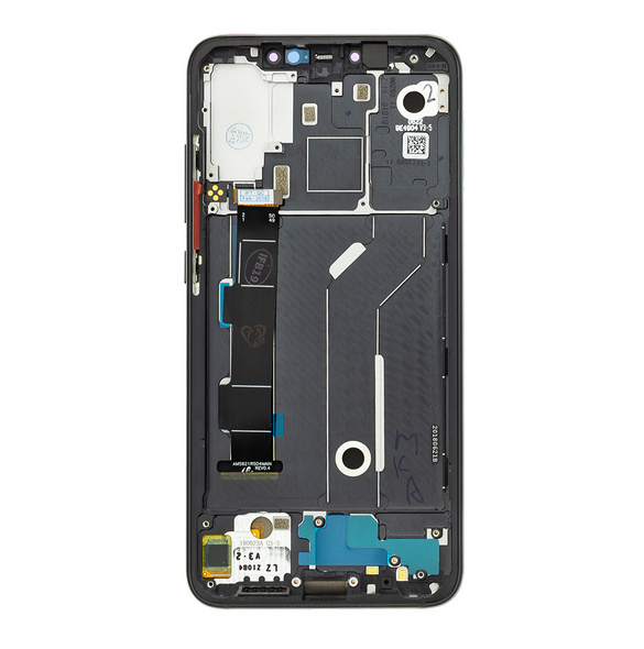 LCD-display + Touch Unit + Framsida för Xiaomi Mi 8 - Svart