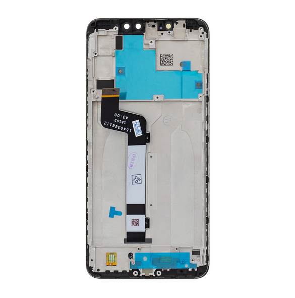 LCD-display + beröringsenhet + framsida för Xiaomi Redmi Note 6 Pro - Svart