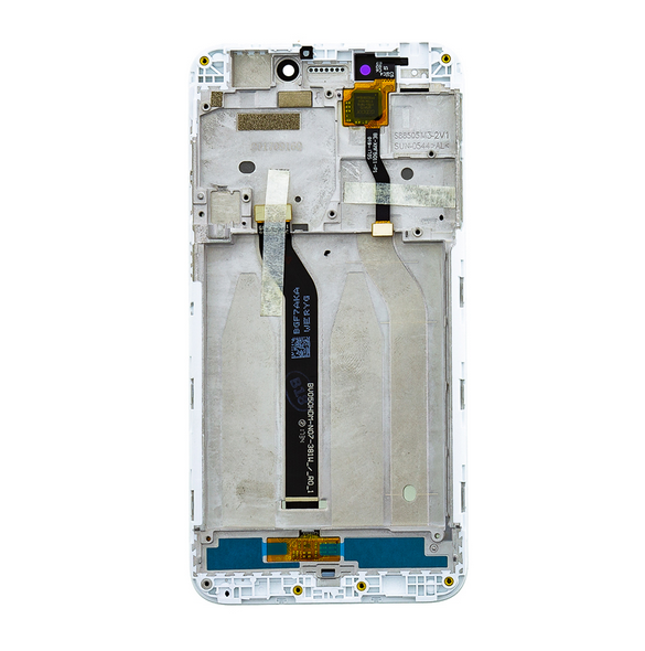 LCD-skärm + beröringsenhet + framsida för Xiaomi Redmi 5A - Vit (Service Pack)