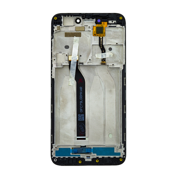 LCD-skärm + beröringsenhet + framsida för Xiaomi Redmi 5A - Svart (Service Pack)