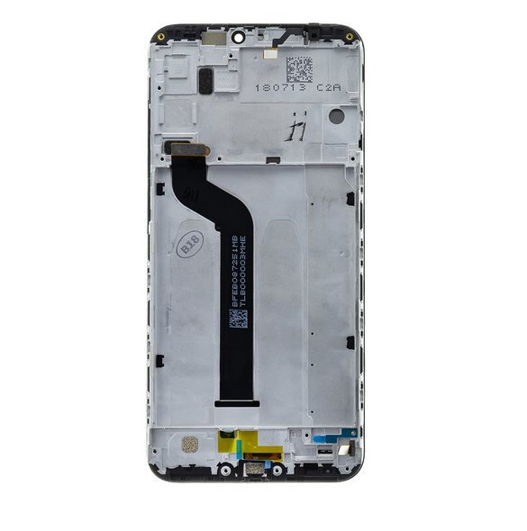 LCD-display + Touch Unit + Framsida för Xiaomi Mi A2 Lite - Svart (Service Pack)