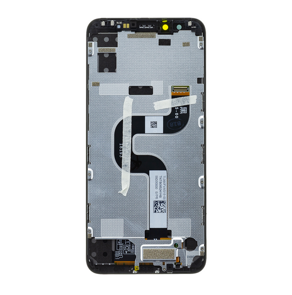 LCD-display + Touch Unit + Framsida för Xiaomi Mi A2 - Svart (Service Pack)