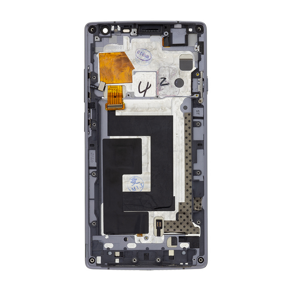 LCD-skärm + beröringsenhet + framsida för OnePlus 2