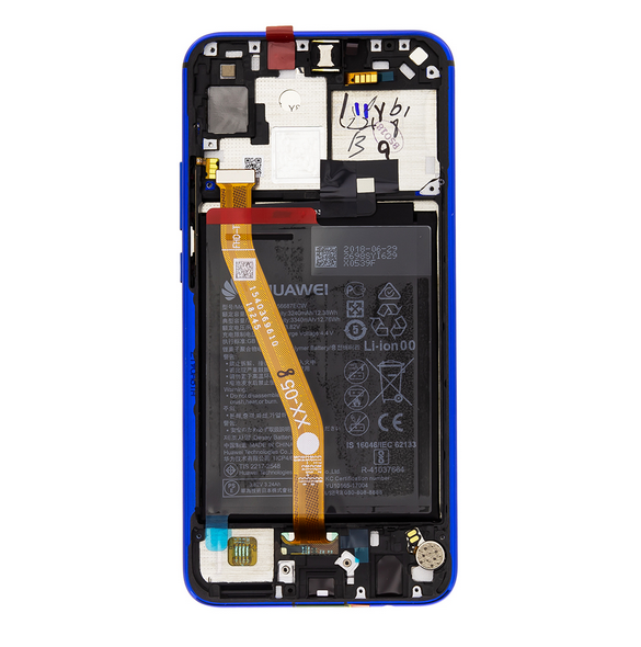 LCD-skärm + beröringsenhet + framsida Huawei Nova 3i - Lila (Service Pack)