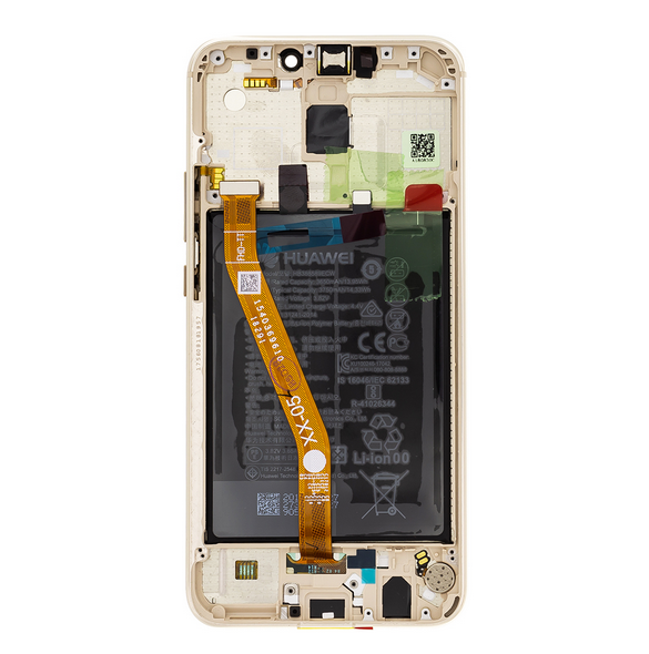 LCD-display + Touch Unit Huawei Mate 20 Lite  - Guld (Service Pack)