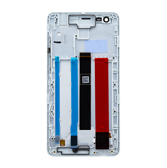 Touch-enhet LCD-display + framsida Nokia 2.1 - Ljusgrå (Service Pack)