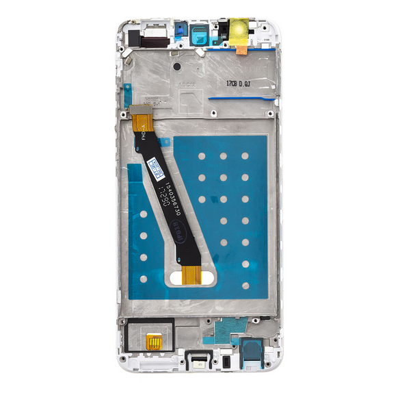LCD-display + Touch Unit + Framsida Huawei P Smart - Vit