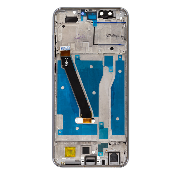 LCD-display + beröringsenhet + framsida Huawei Honor 9 Lite - Grå