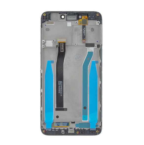 LCD-skärm + beröringsenhet + framsida för Xiaomi Redmi 4X - Svart (Service Pack)