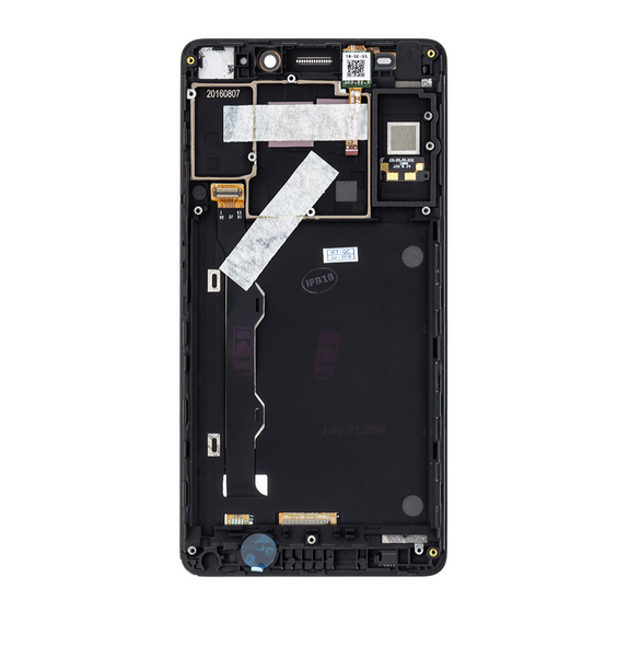 LCD-display + Touch Unit + Framsida Lenovo A7000 - Svart