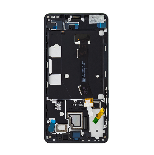 LCD-display + Touch Unit + Framsida för Xiaomi Mi Mix 2S - Svart (Service Pack)