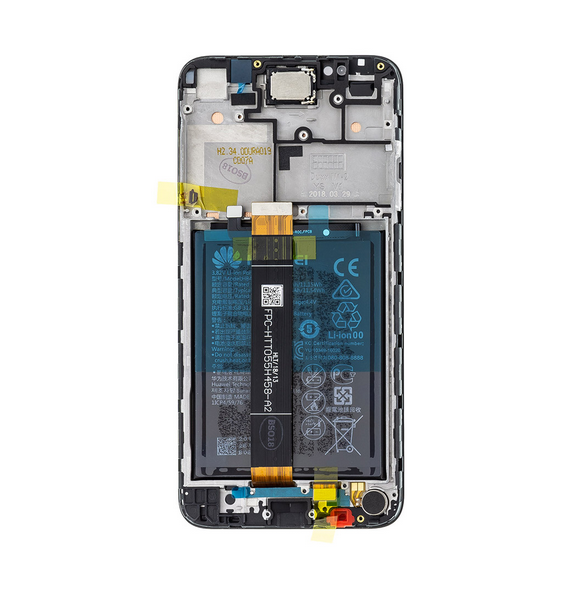 LCD-display + Touch Unit Huawei Y5 2018 - Svart (Service Pack)